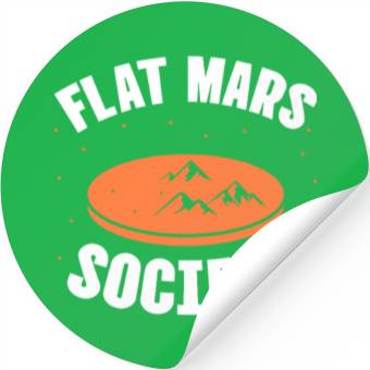 Discover Flat Mars Society Stickers