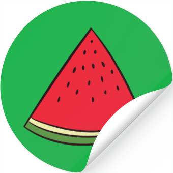 Discover Watermelon - slice, piece, quarter, triangle Stickers