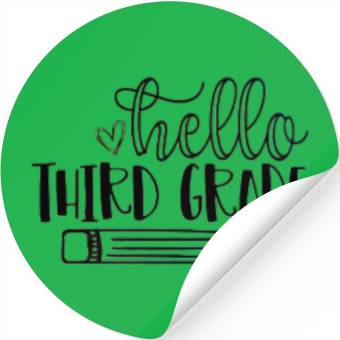 Discover HelloThird Grade Back to School Student Teacher Stickers