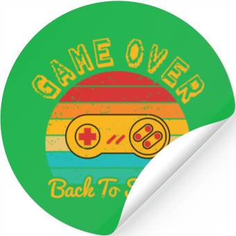 Discover Game Over Back To School Stickers