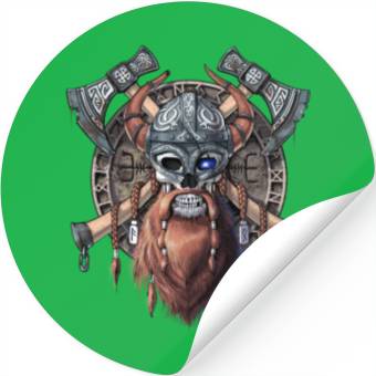 Discover Viking Warrior Skull Stickers