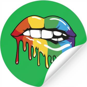 Discover Rainbow lips Stickers