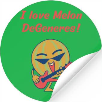 Discover I love Melon DeGeneres Stickers