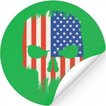 Discover USA Flag Stickers