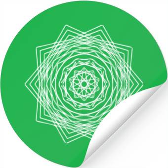 Discover Geometric Square Quadrilateral Mandala Shape Stickers