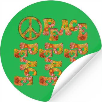 Discover Psychedelic groovy Peace Stickers