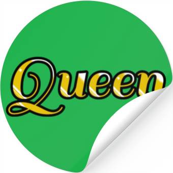 Discover Queen (Gold) Stickers