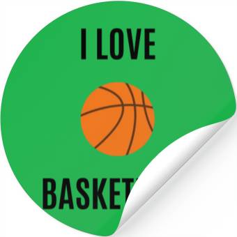 Discover I love basketball Stickers