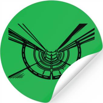Discover Geometric Lines Hull Circle View Stickers