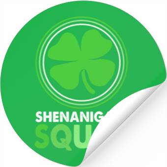 Discover St Patrick Day Clover Shenanigans Squad Stickers