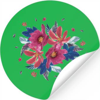 Discover Summer wild flowers mix Stickers