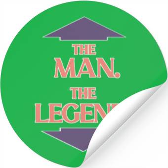 Discover The man the legend Stickers