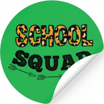 Discover School Squad Leopard Back To School Stickers