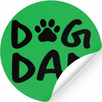 Discover dog dad Stickers