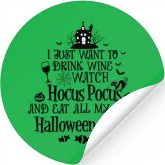 Discover Drink Wine And Watch Hocus Pocus Stickers