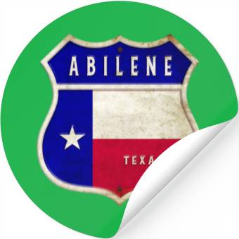 Discover Abilene Texas crest flags design Stickers