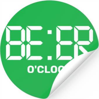 Discover BEER O'clock Stickers