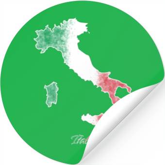 Discover Stylized Italy Map Stickers