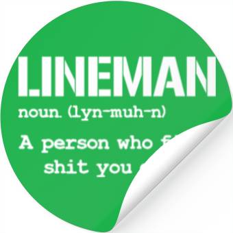 Discover Lineman Definition Stickers