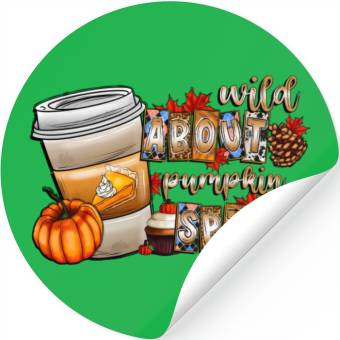Discover Wild About Pumpkin Spice Stickers