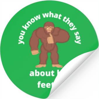 Discover Big Foot Problems Stickers