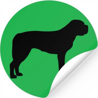 Discover Saint Bernard Silhouette Stickers
