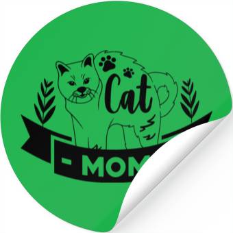 Discover Cat mom Stickers