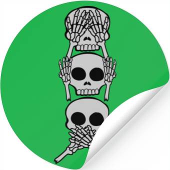 Discover 3 skull monkey proverb Stickers