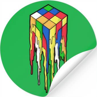 Discover Magic Melting Cube Retro Stickers
