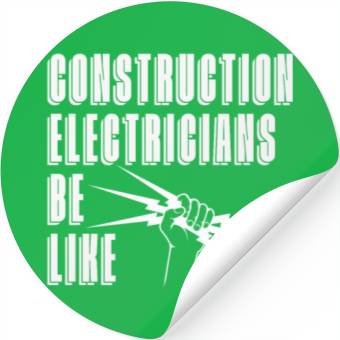 Discover Electrician Electrical Engineer Lineman Stickers