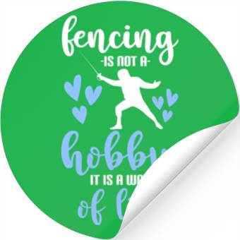 Discover Fencing Sport Stickers