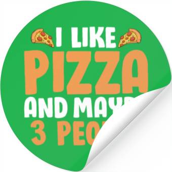 Discover Funny Cheese Pizza Stickers