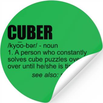 Discover Cuber Definition Puzzle Solving Cube Speed Cubing Stickers