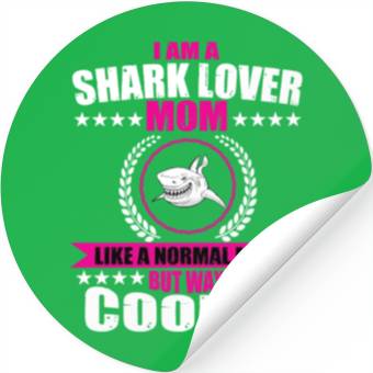 Discover Shark Lover Mom Stickers