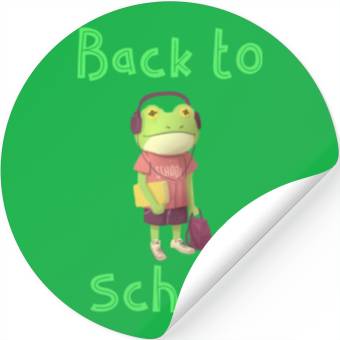 Discover Frog Back To School Stickers
