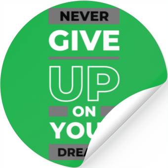 Discover NEVER GIVE UP Stickers