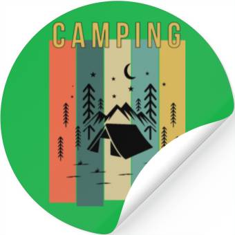Discover Camping Stickers