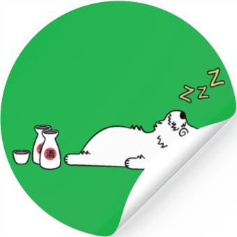 Discover Westie Sake Drunk Stickers