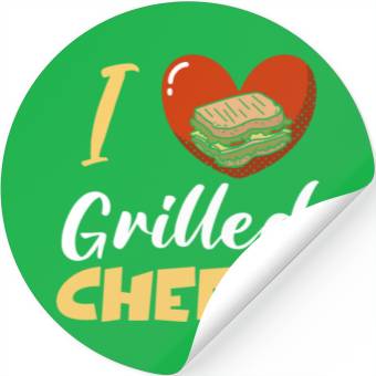Discover I Love Grilled Cheese Stickers