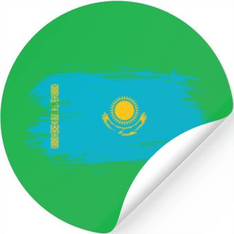 Discover Kazakhstan flag Stickers