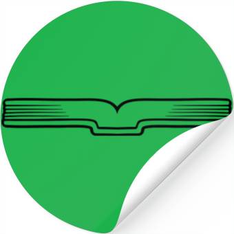 Discover education open book pages Stickers