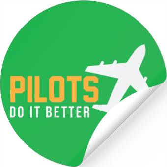 Discover Pilots Do It Better Stickers