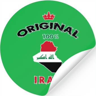 Discover Iraq original 100% flags design Stickers