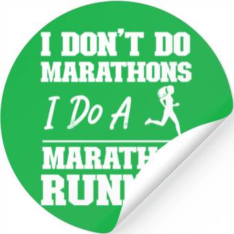 Discover Running Runner Half Marathon I Stickers