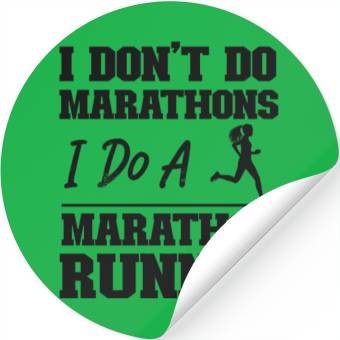 Discover Running Runner Half Marathon I Stickers