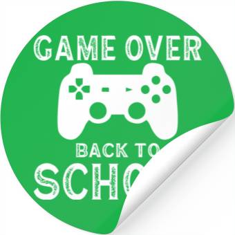 Discover Game Over back to school Stickers