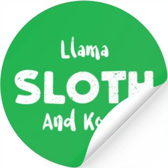 Discover Llama Sloth And Koala - Sloth Stickers