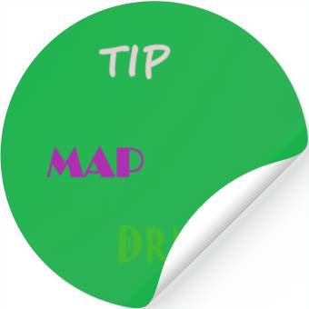 Discover Tip Map Drunk Stickers