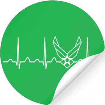 Discover Air Force Heartbeat Stickers