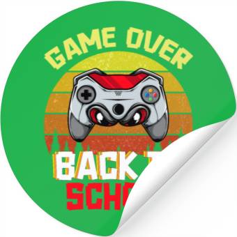 Discover Game Over Back to School Stickers